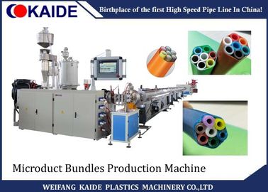 Wiązki PE Microduct Linia do wytłaczania / Maszyna do produkcji osłon do rur z rdzeniem silikonowym HDPE